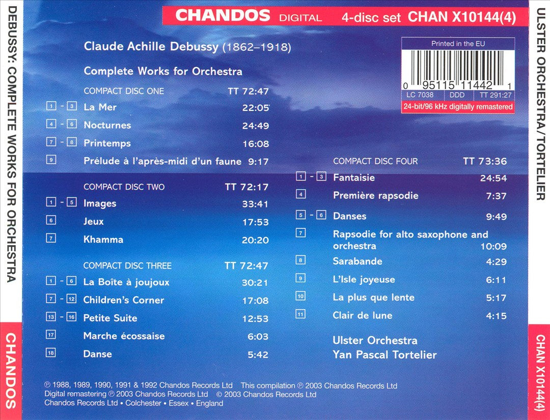 Debussy: Complete Works for Orchestra cover art