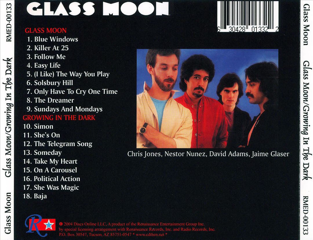 Glass Moon/Growing in the Dark cover art