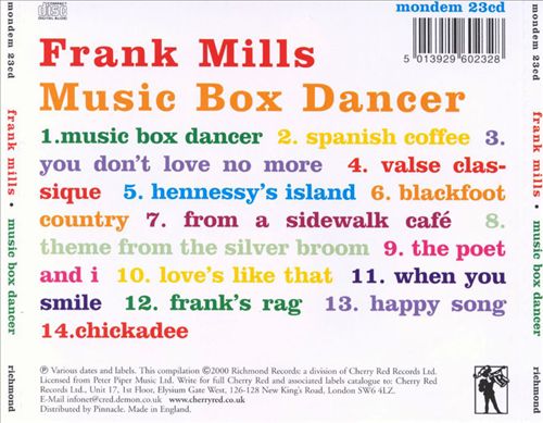 Music Box Dancer cover art