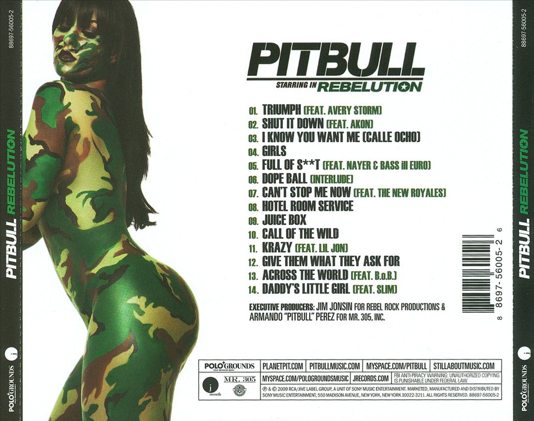 Pitbull Starring in Rebelution [Clean] cover art