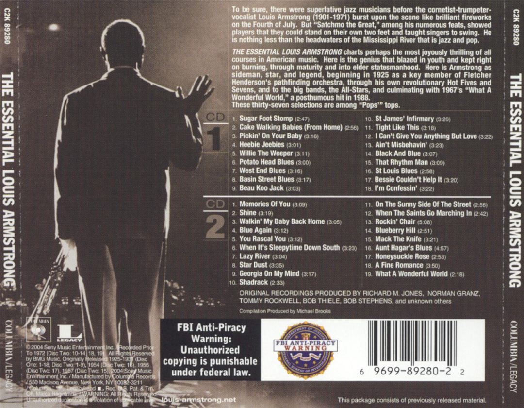 Essential Louis Armstrong [Columbia\Legacy] cover art