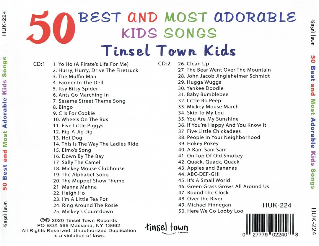 50 Best and Most Adorable Kids Songs cover art