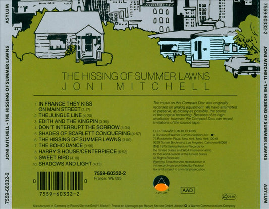 Hissing of Summer Lawns cover art