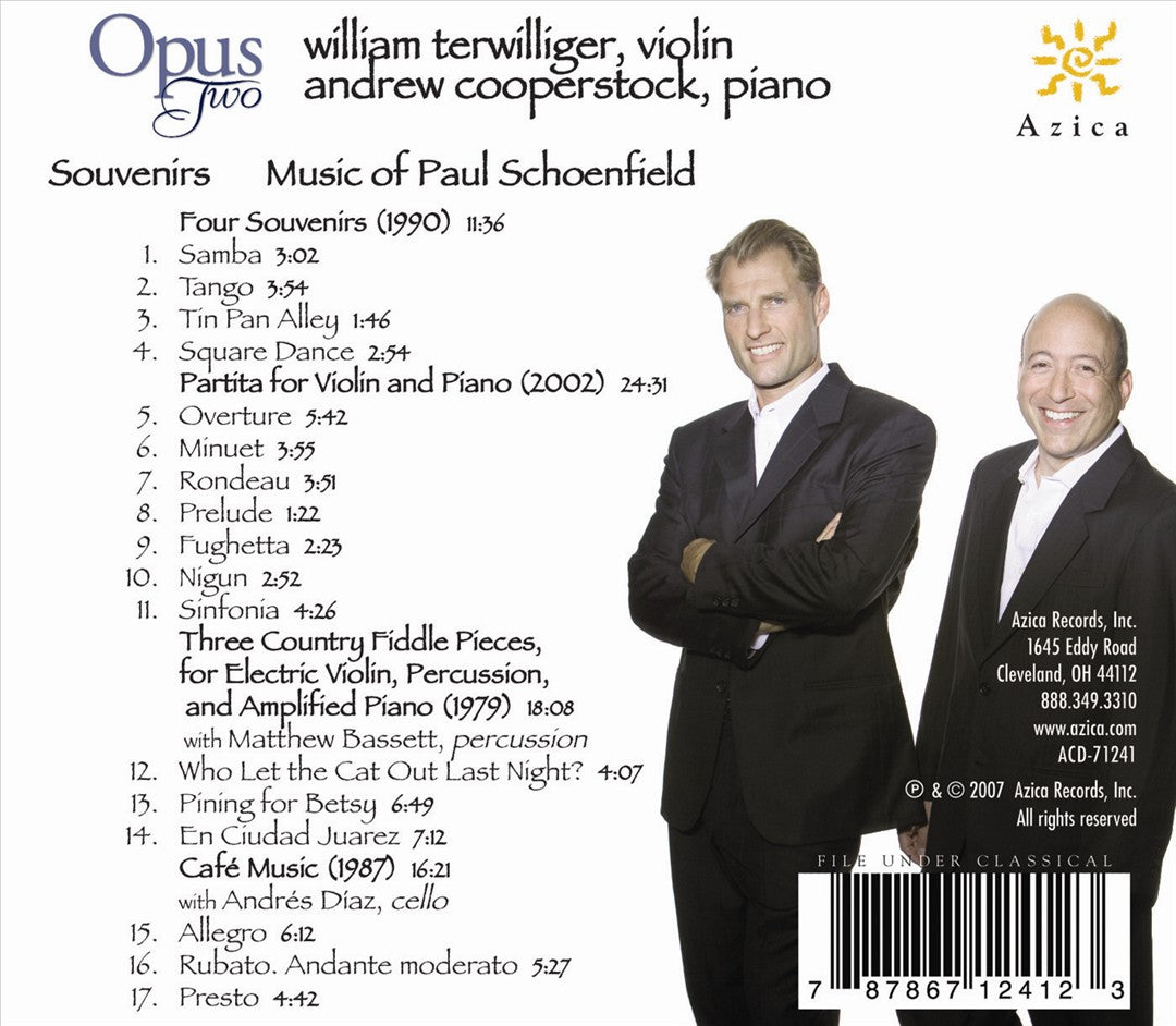 Souvenirs: Music of Paul Schoenfield cover art