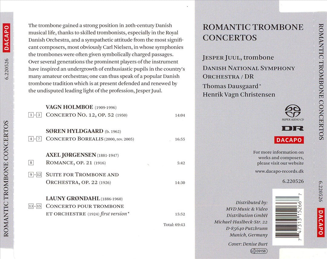 Romantic Trombone Concertos cover art