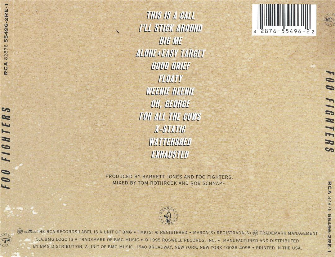Foo Fighters cover art