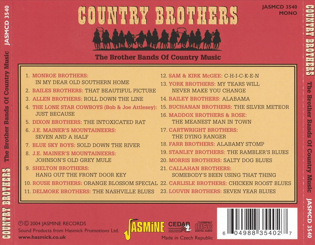 Country Brothers: The Brother Bands of Country Music cover art