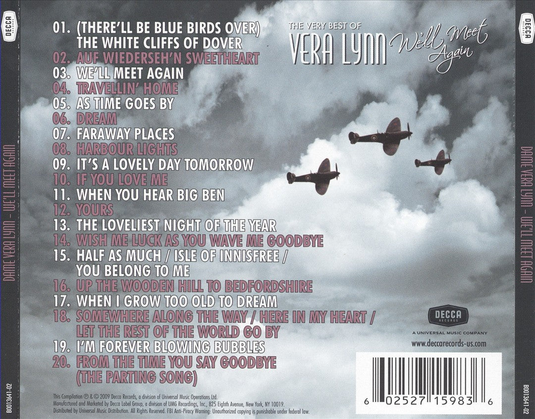 We'll Meet Again, The Very Best of Vera Lynn cover art
