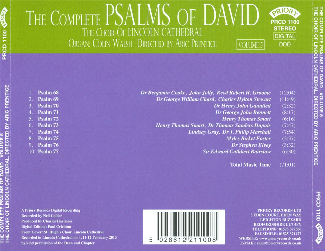 Complete Psalms of David, Vol. 5 cover art