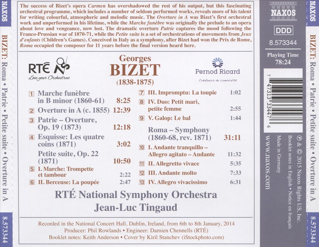 Bizet: Roma cover art