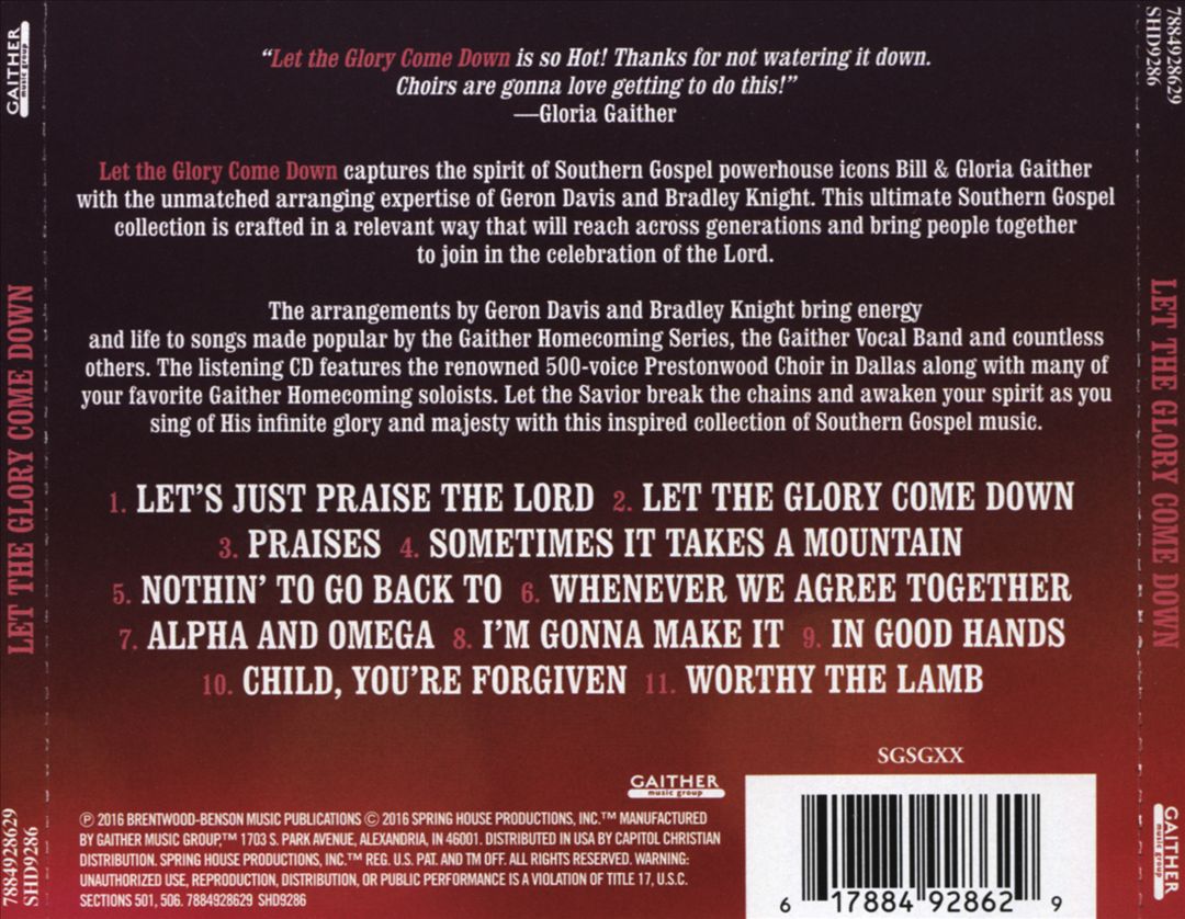 Let the Glory Come Down cover art