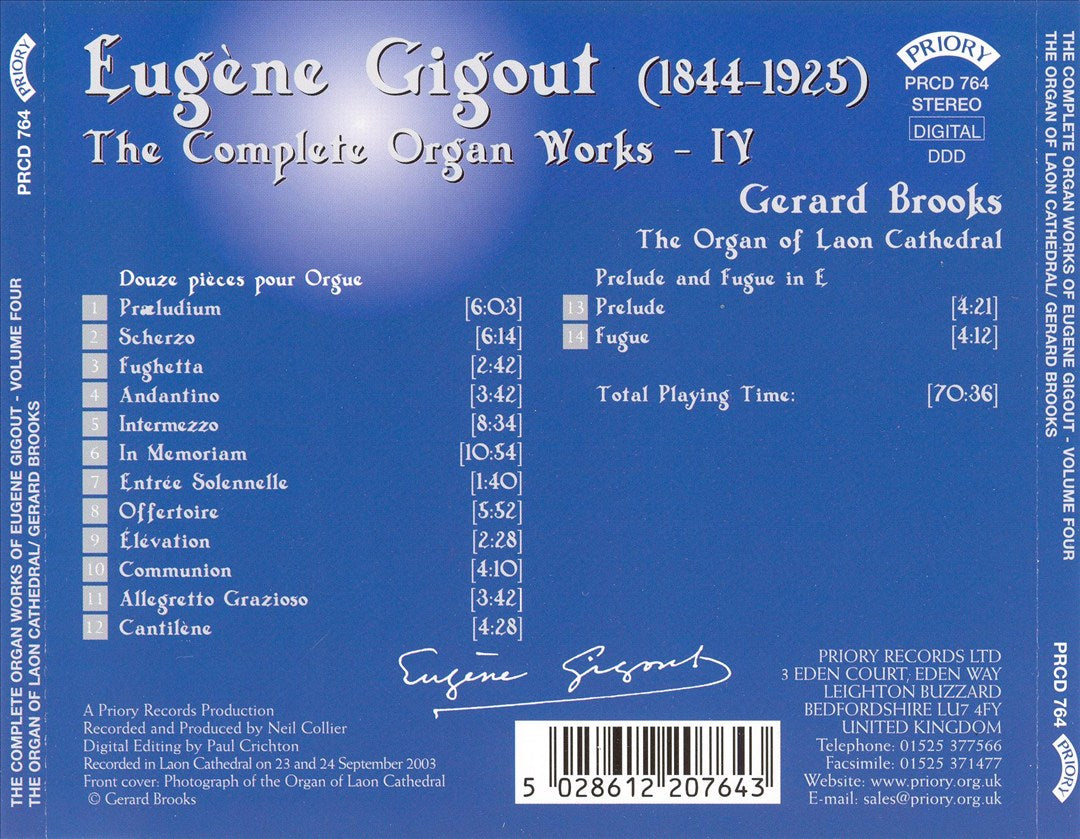 Eugène Gigout: Organ Works cover art
