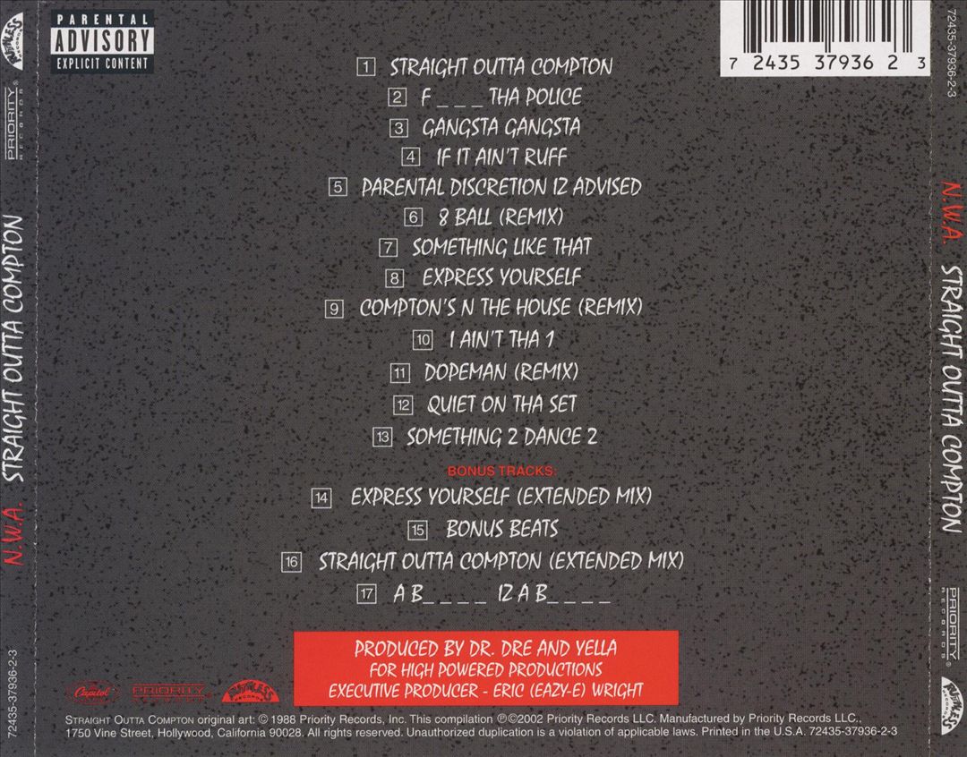 Straight Outta Compton [Bonus Tracks] cover art
