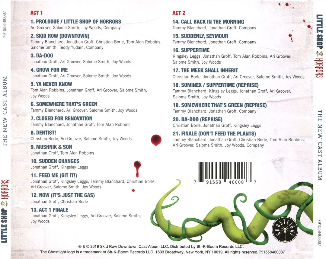 Little Shop of Horrors [The New Cast Album] cover art