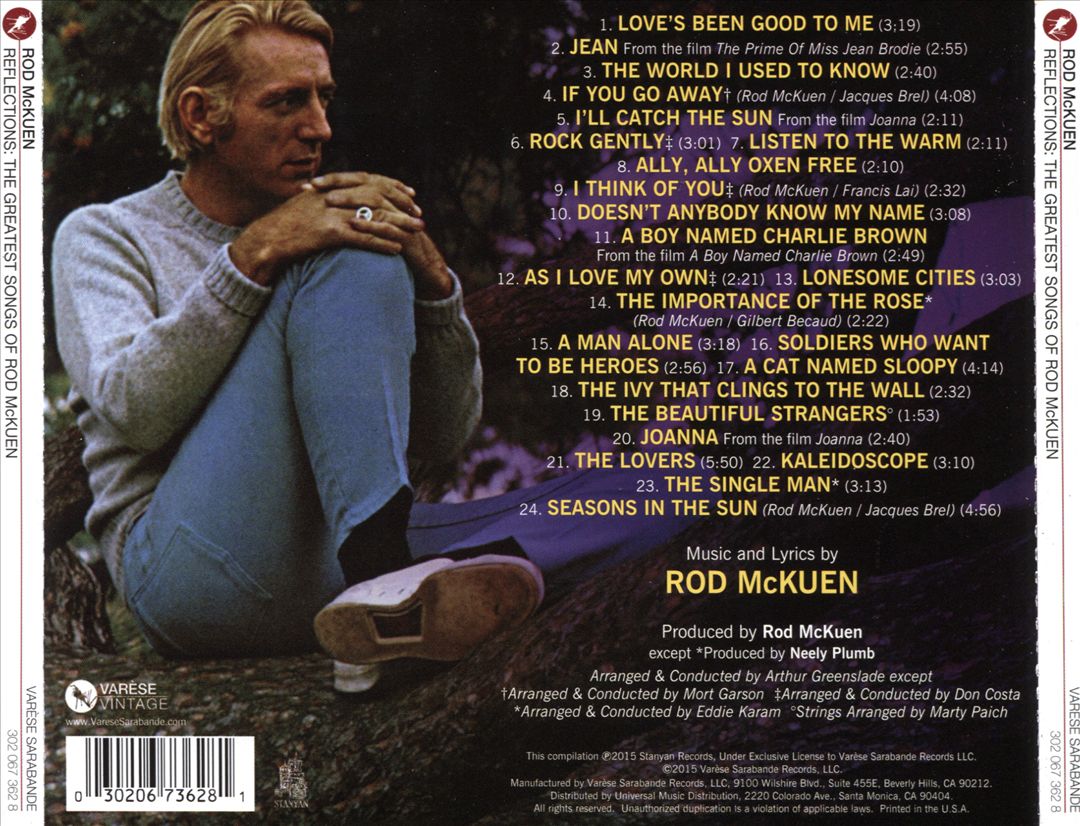 Reflections: The Greatest Songs of Rod McKuen cover art