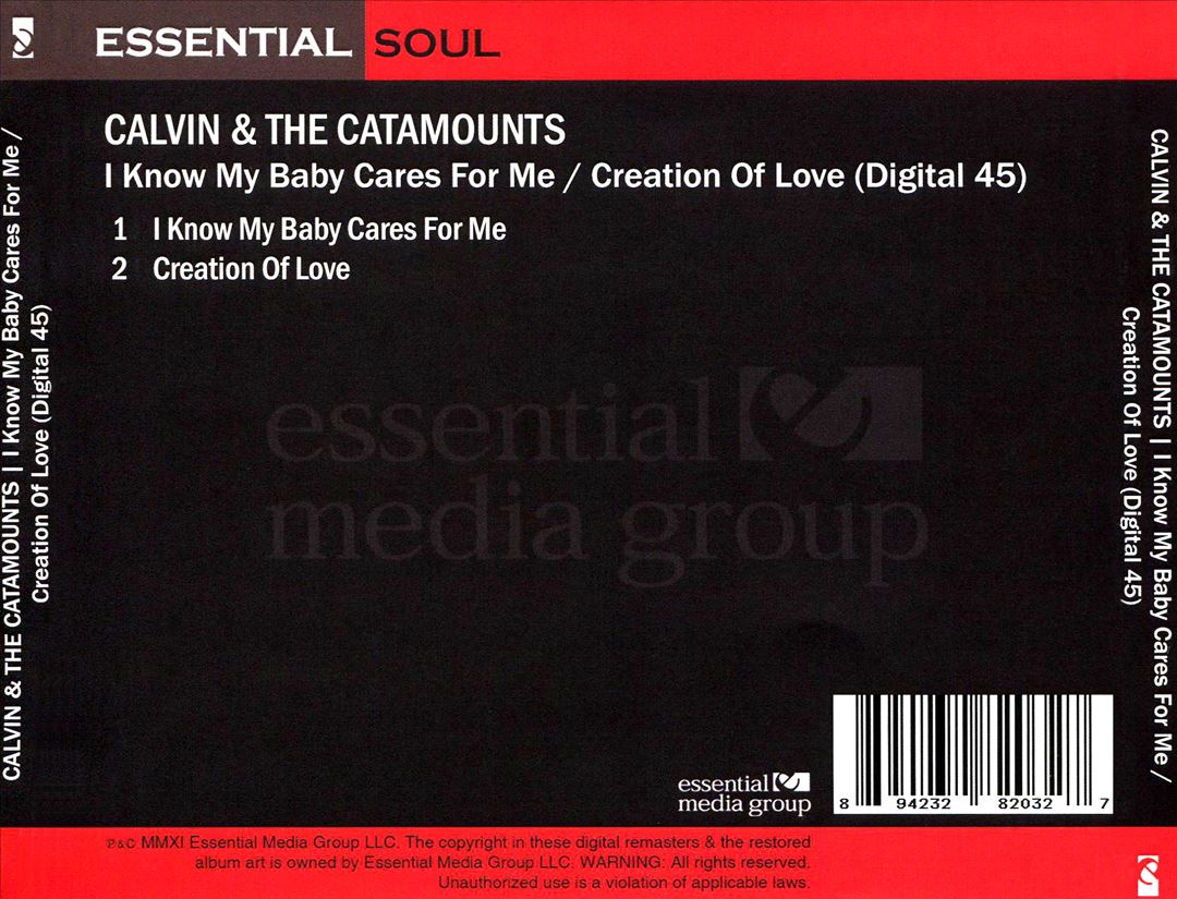 I Know My Baby Cares for Me/Creation of Love cover art