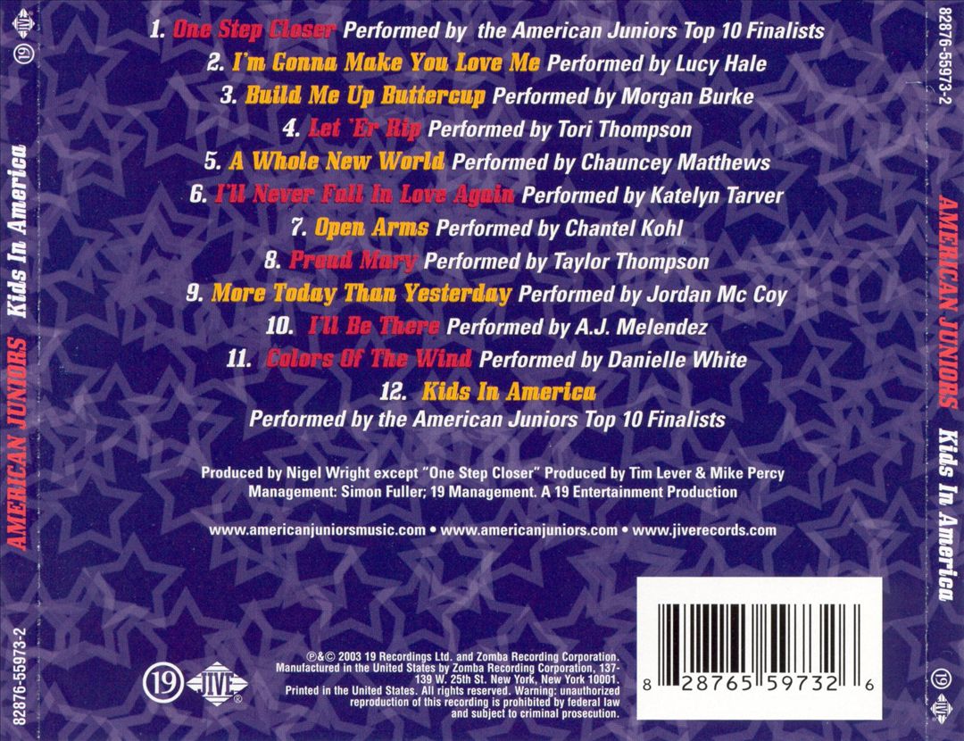 Kids in America cover art