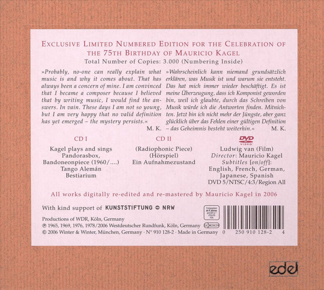 Mauricio Kagel Edition [2CD's+DVD] cover art