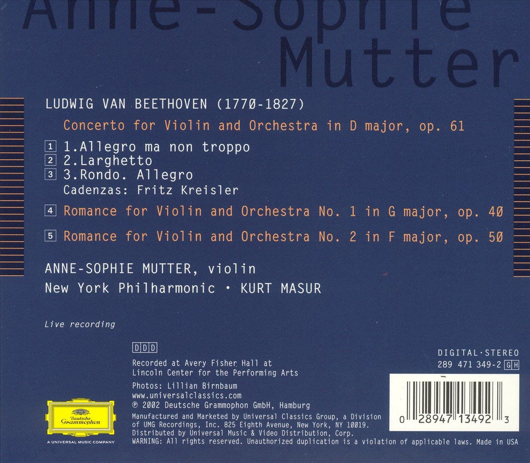 Beethoven: Violin Concerto; Romances cover art