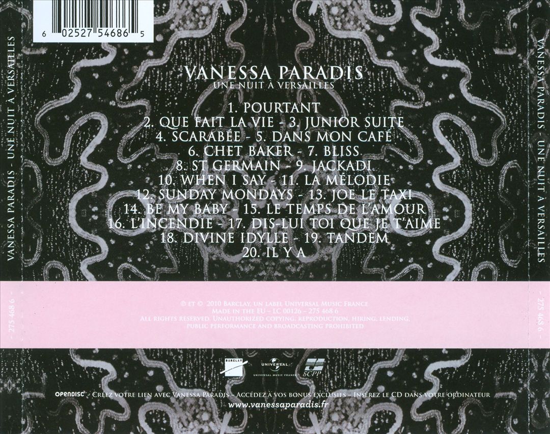 Nuit à Versailles cover art