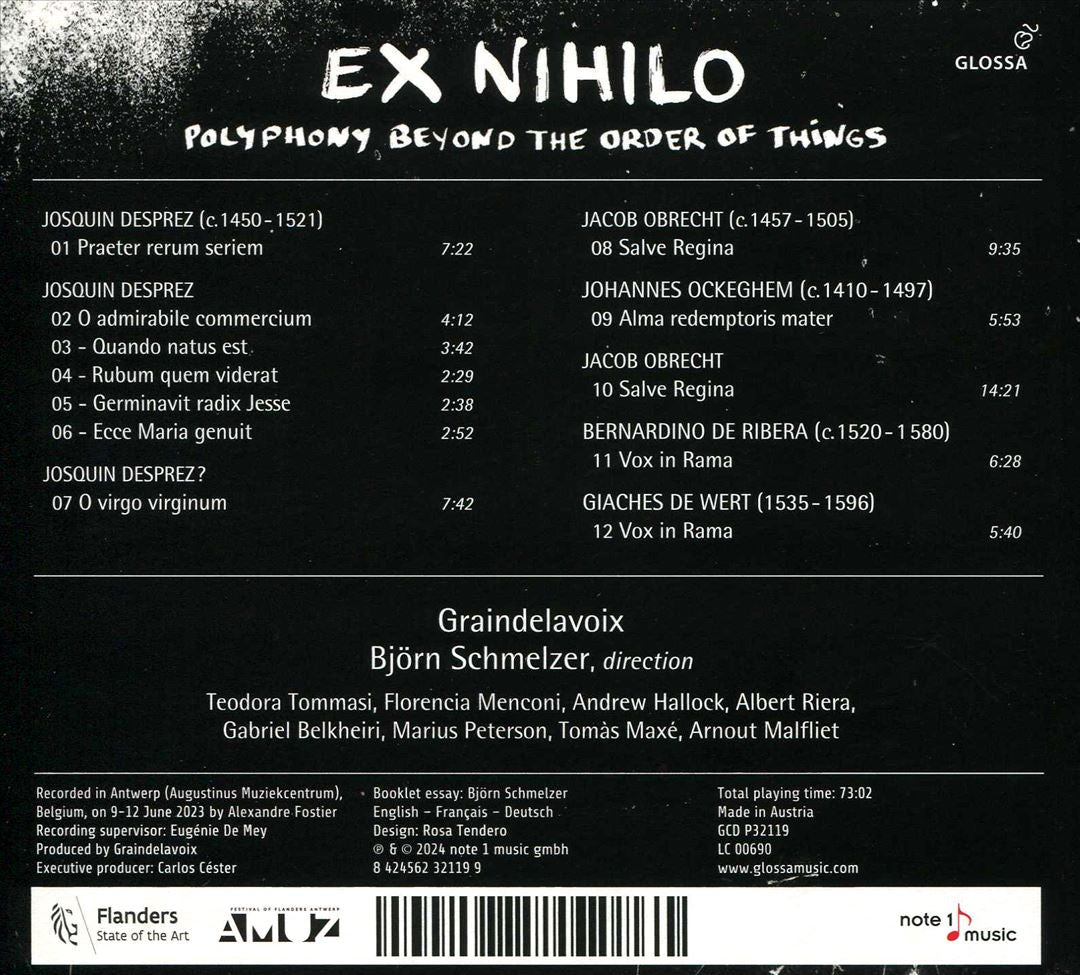 Ex Nihilo: Polyphony Beyond the Order of Things cover art