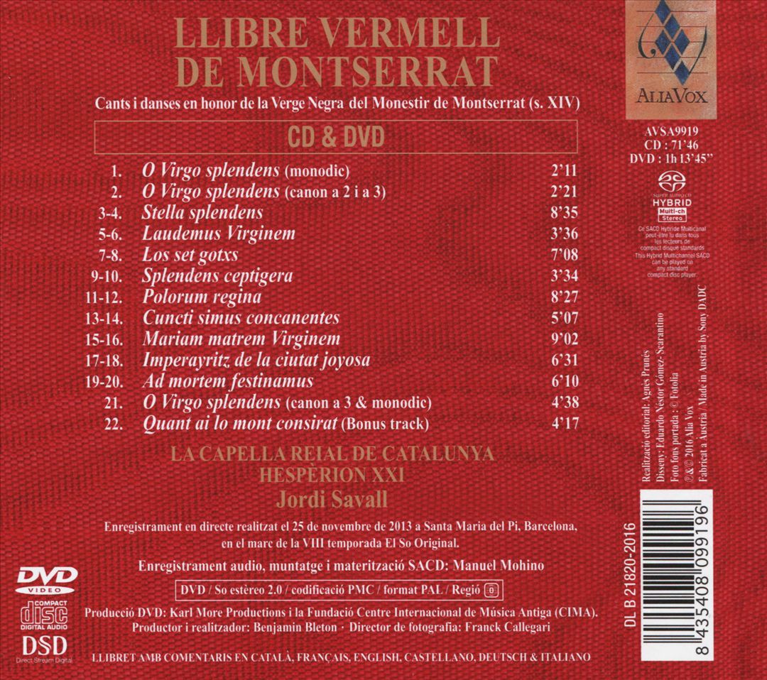 Llibre Vermell de Montserrat cover art