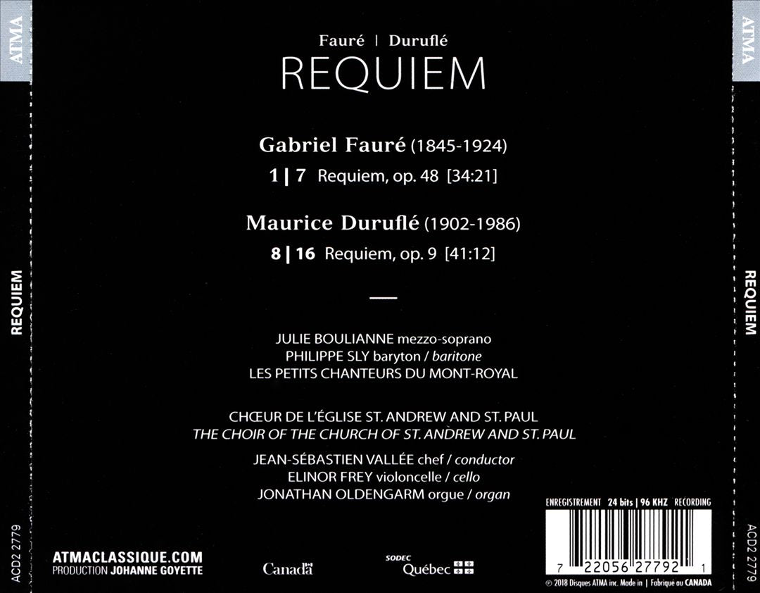 Fauré, Duruflé: Requiem cover art