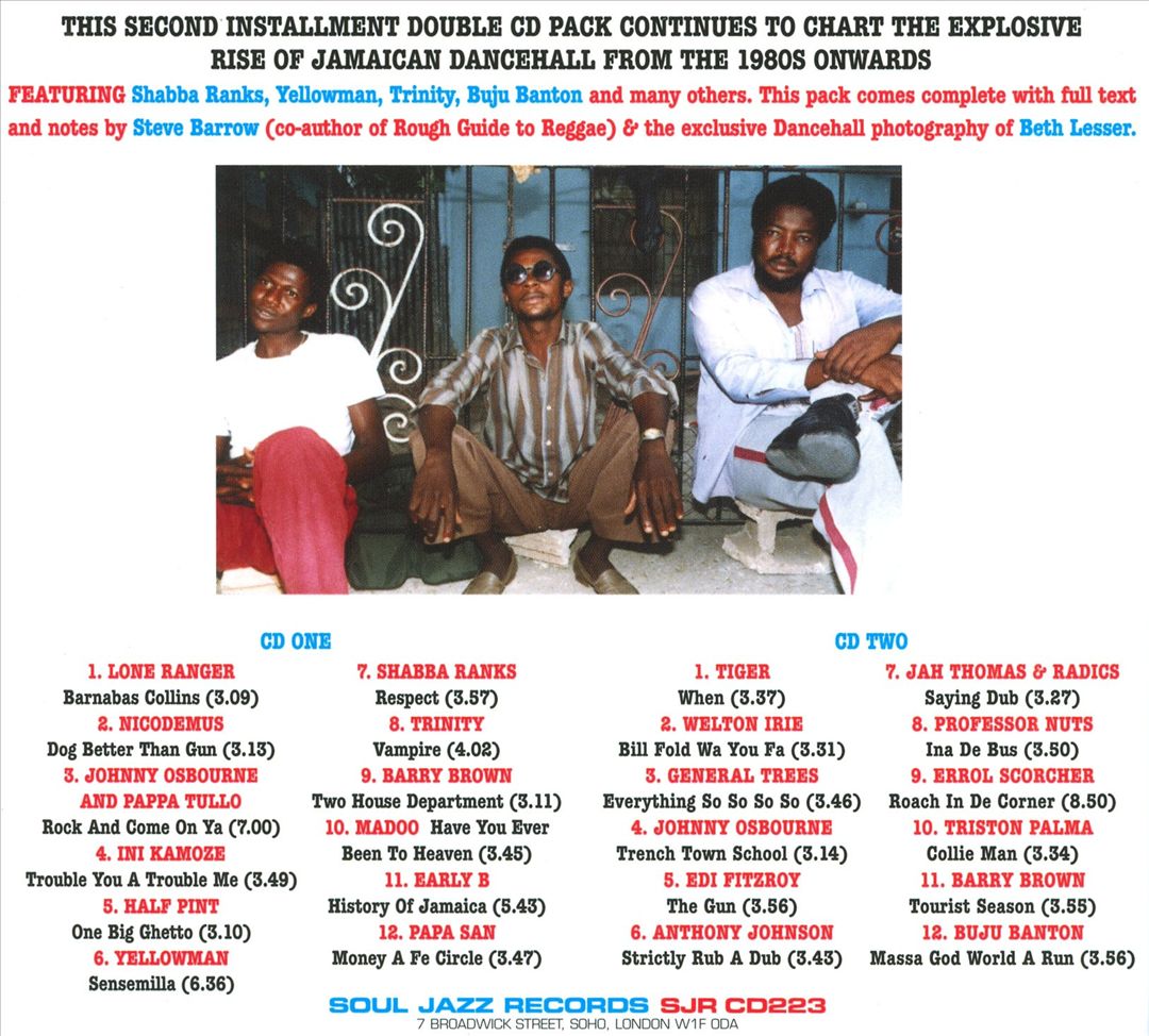 Dancehall, Vol. 2: The Rise of Jamaican Dancehall Culture [2 CD] cover art