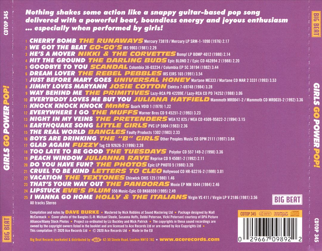 Girls Go Power Pop cover art