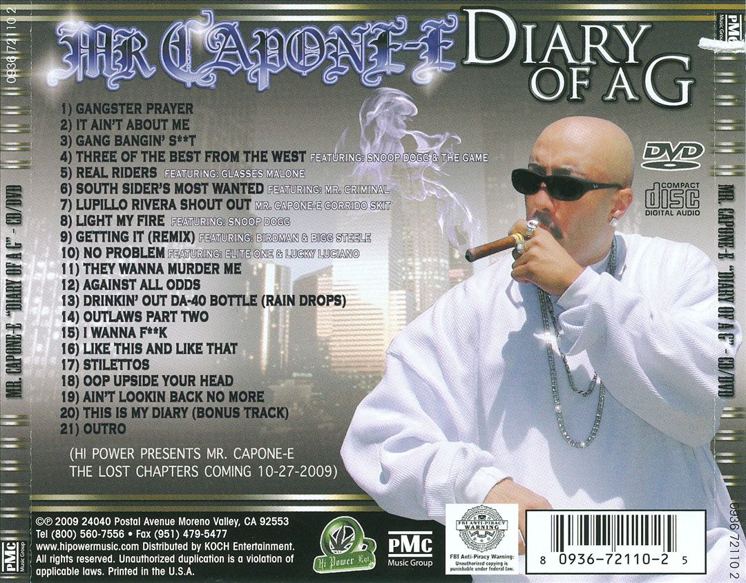 Diary of a G cover art
