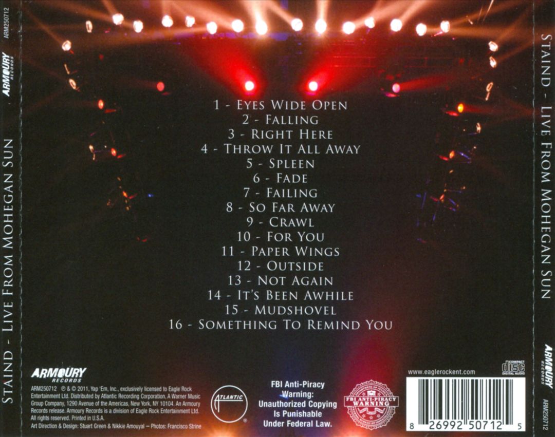 Live from Mohegan Sun cover art