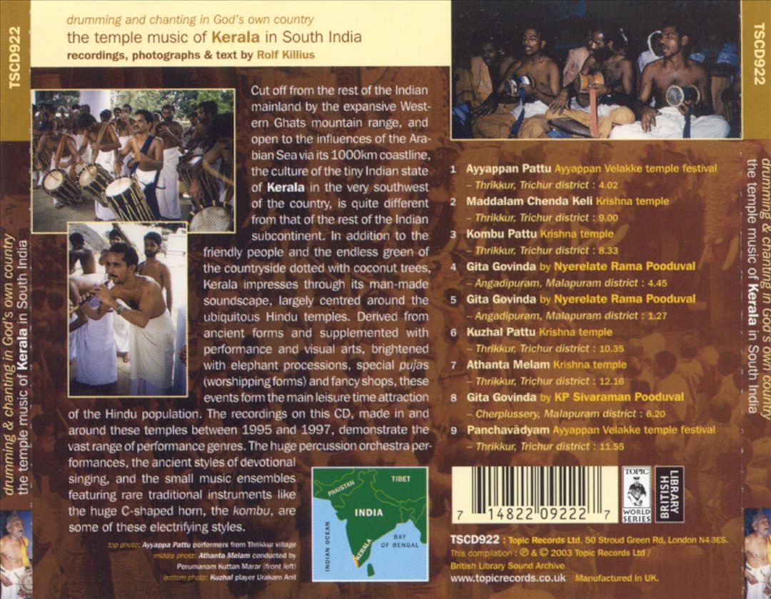 Drumming and Chanting in God's Own Country cover art