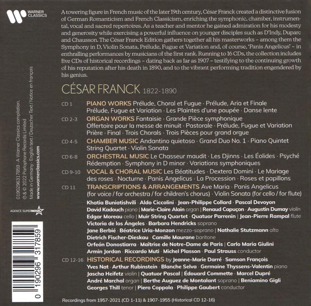 César Franck Edition [Warner] cover art