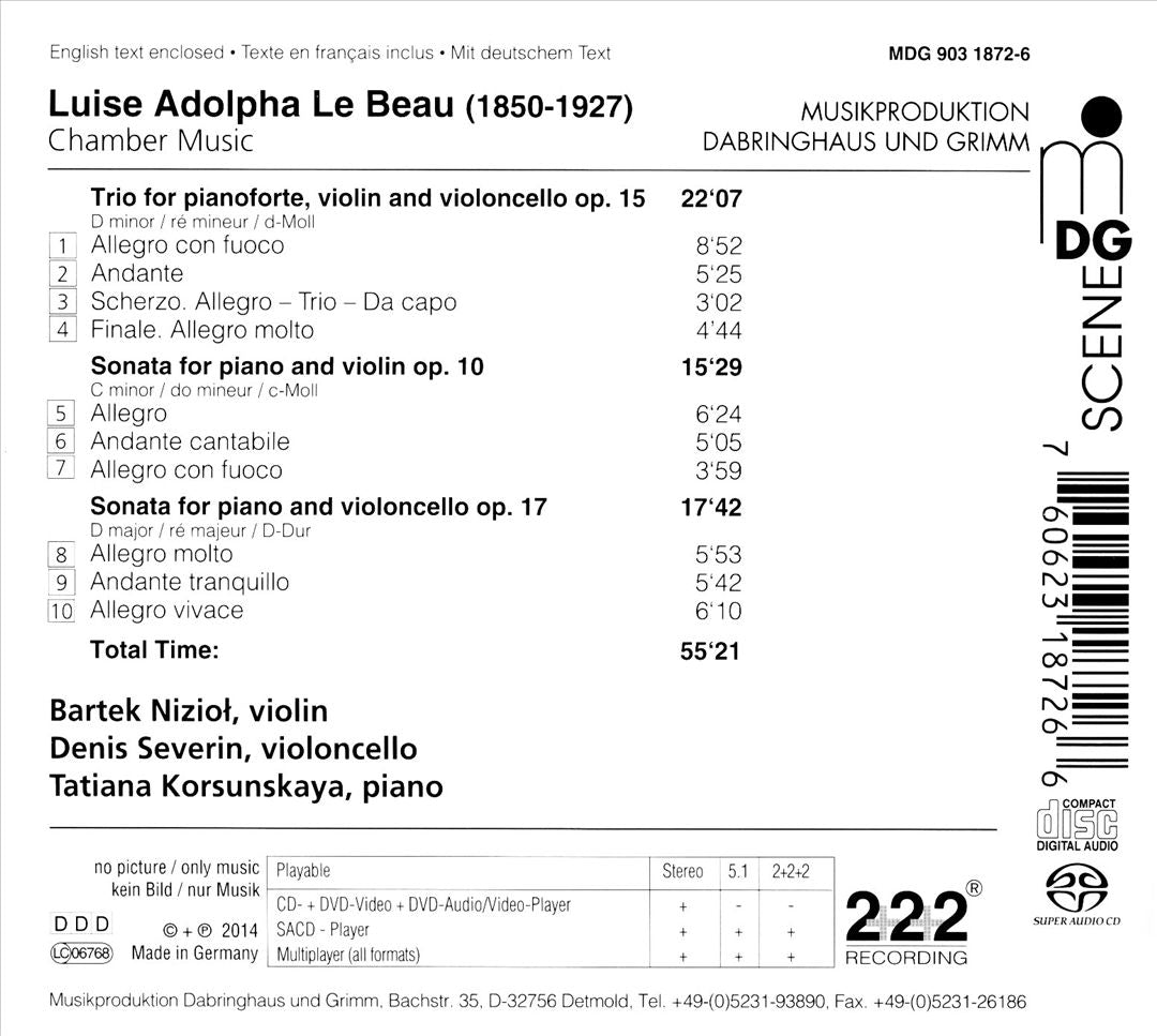 Beau: Chamber Music cover art