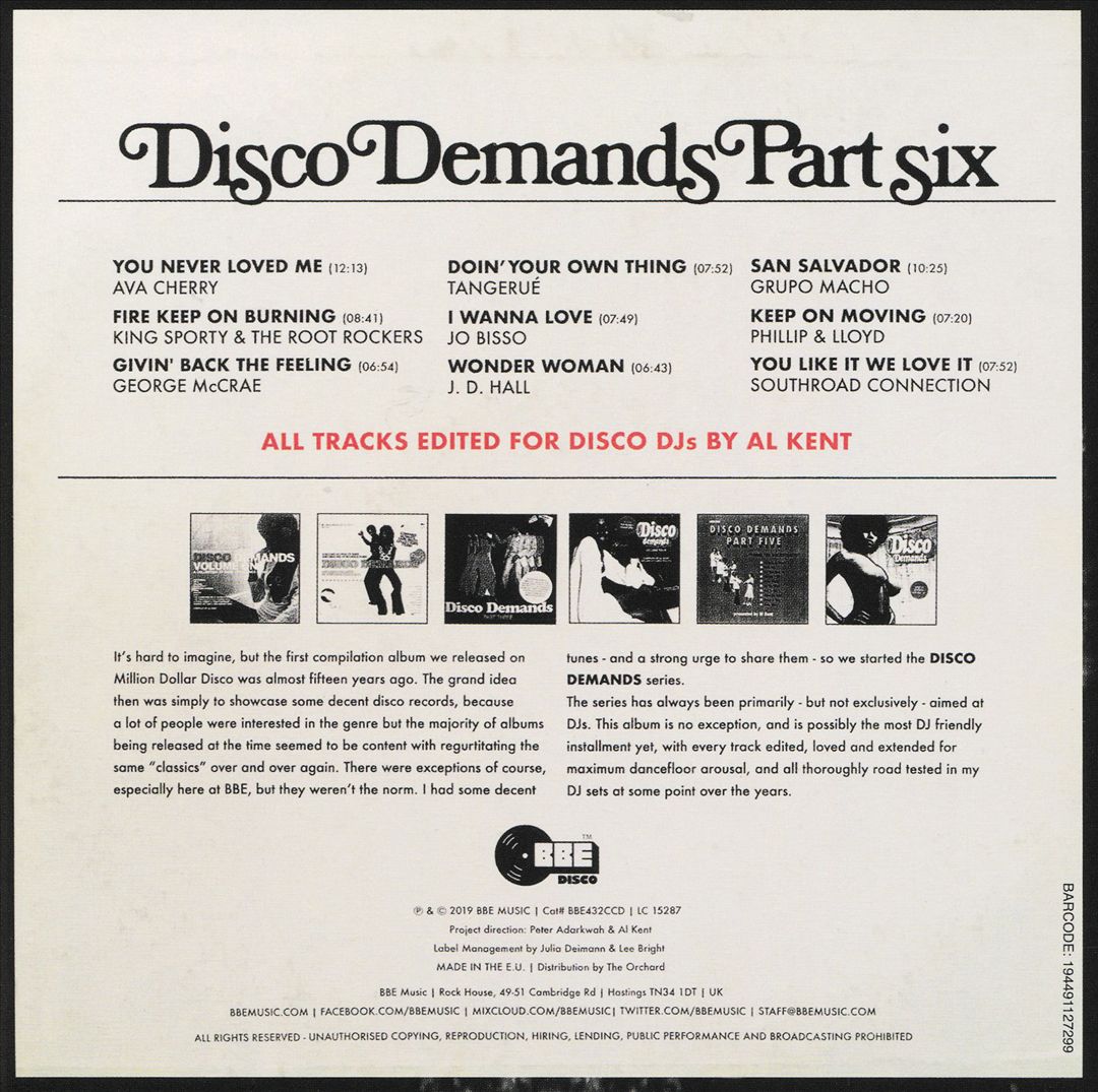 Disco Demands, Vol. 6 cover art