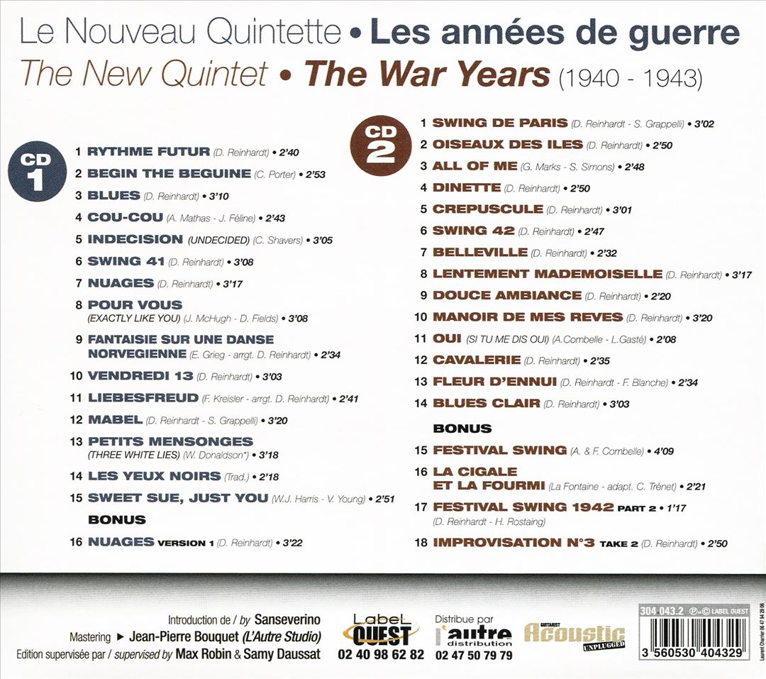 Nouveau Quintette: Les Annees de Guerre cover art