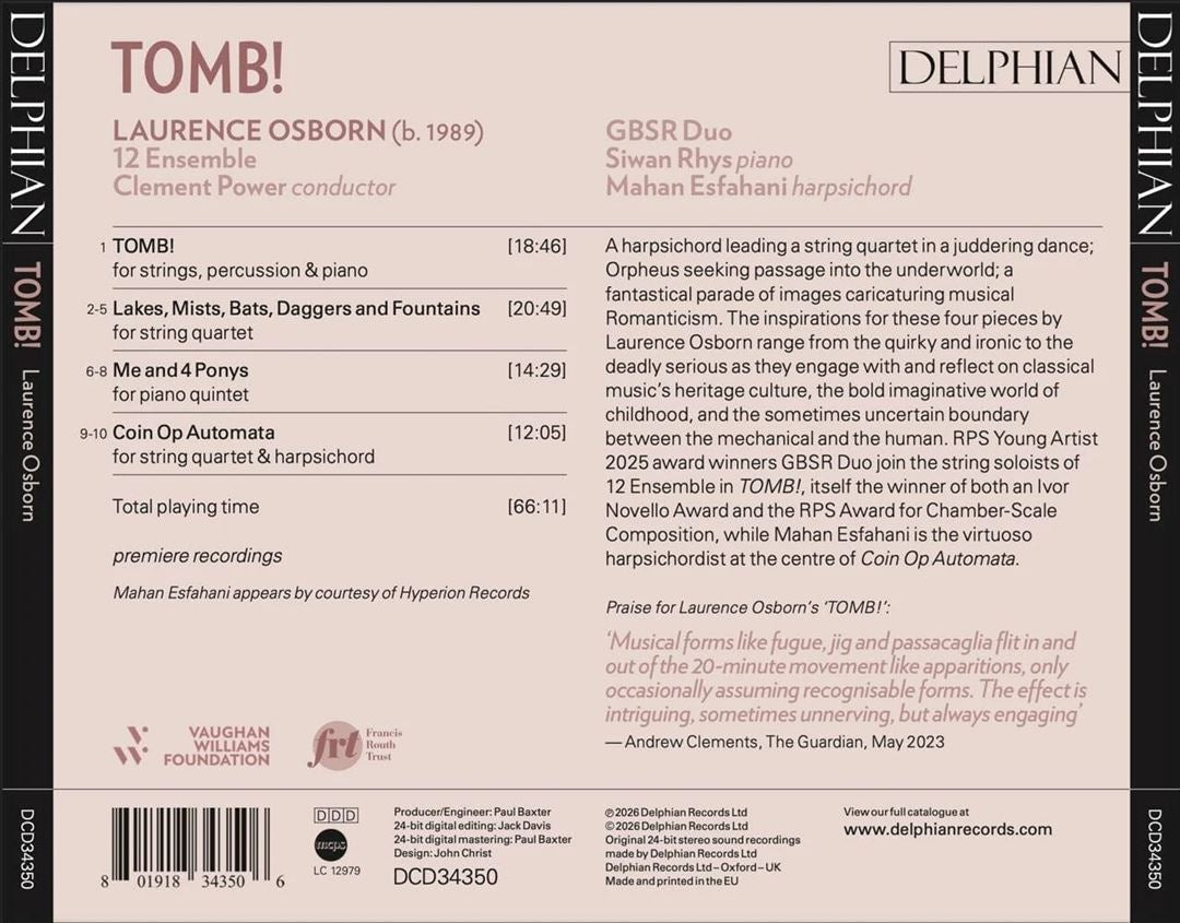 Laurence Osborn: Tomb! cover art