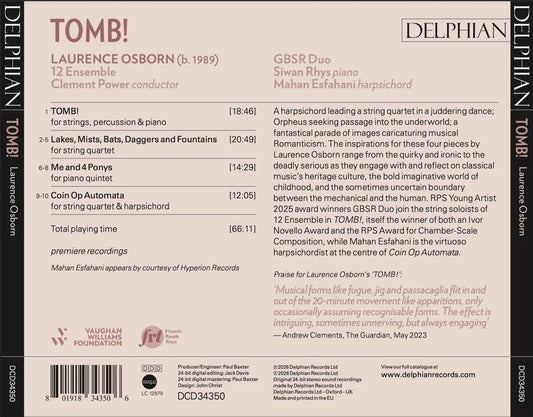 Laurence Osborn: Tomb! cover art
