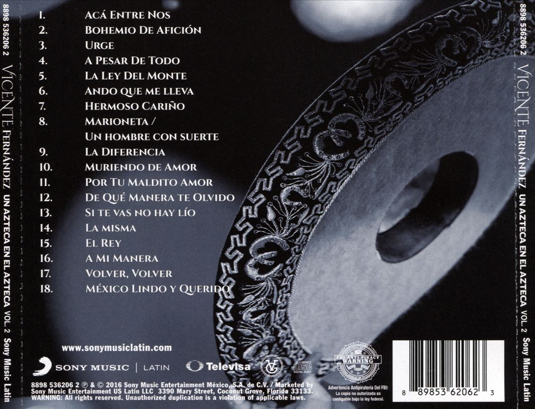 Azteca en el Azteca, Vol. 2 cover art