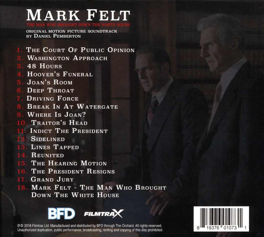 Mark Felt: The Man Who Brought Down the White House [Original Motion Picture Soundtrack] cover art