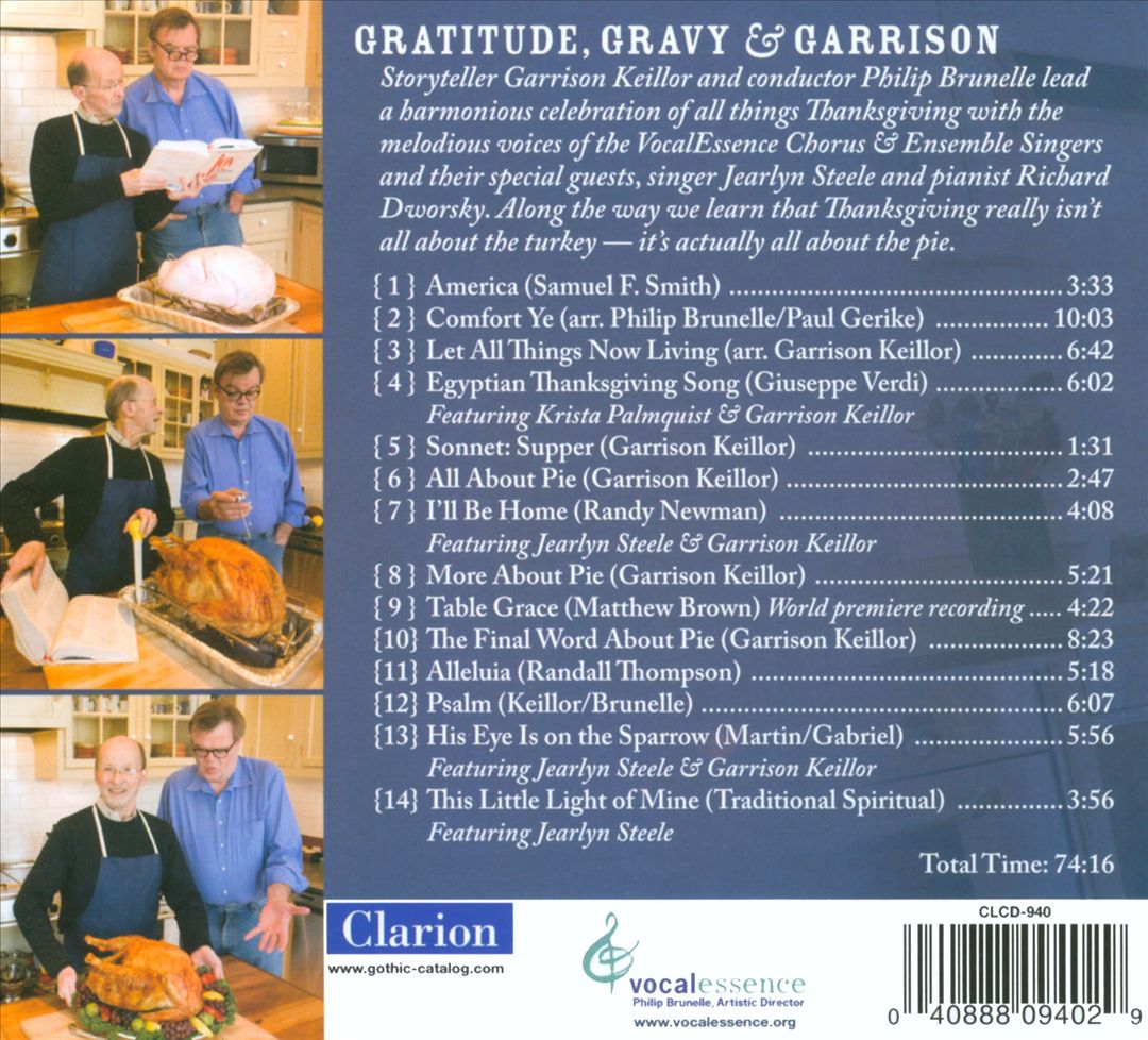 Gratitude, Gravy & Garrison cover art