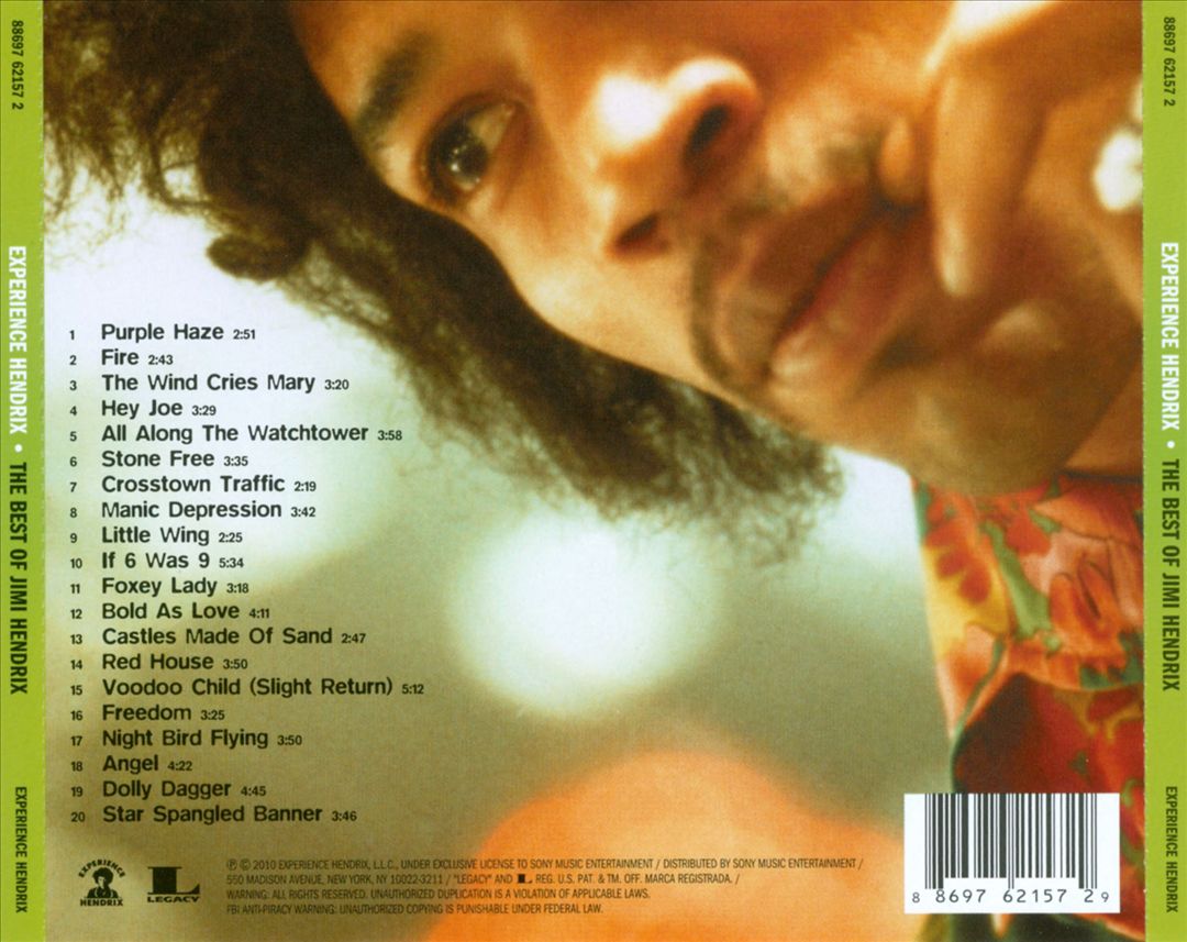 Experience Hendrix: The Best of Jimi Hendrix cover art