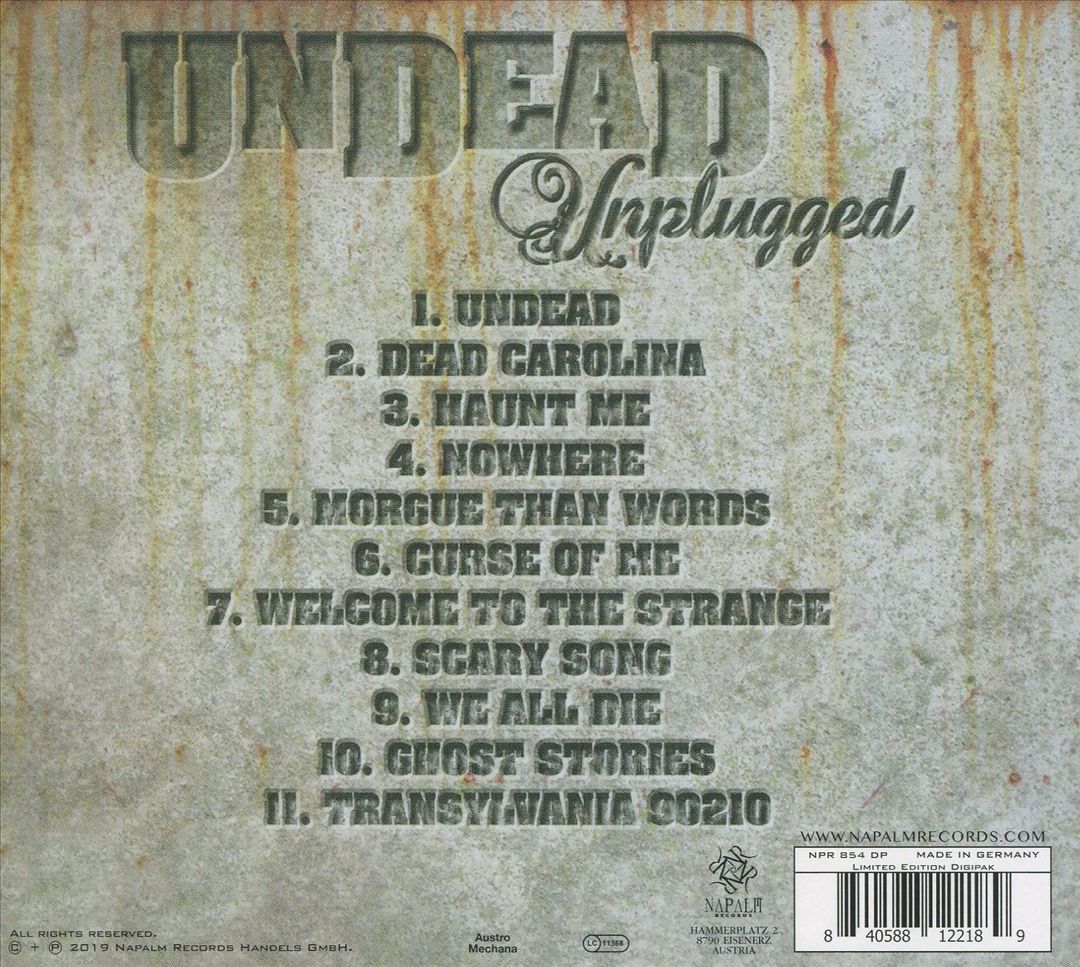 Undead Unplugged cover art