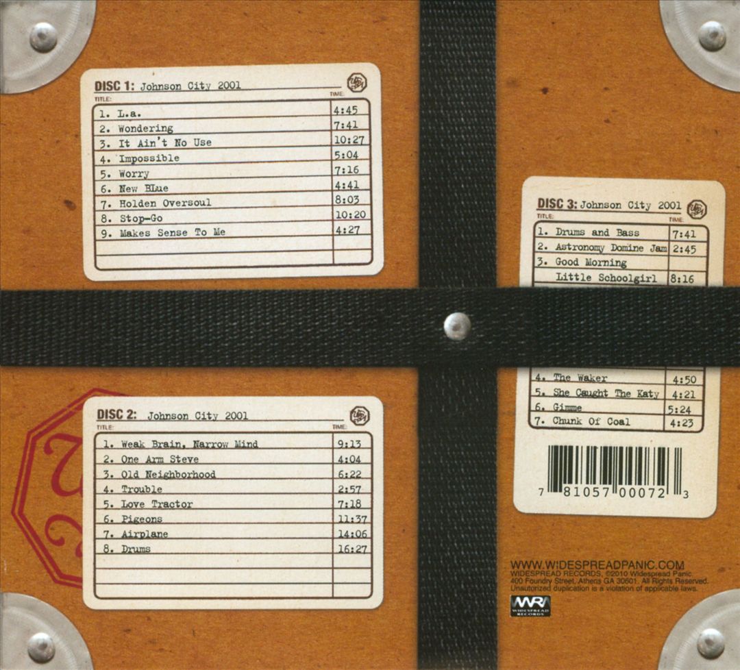 Johnson City 11/20/2001 cover art