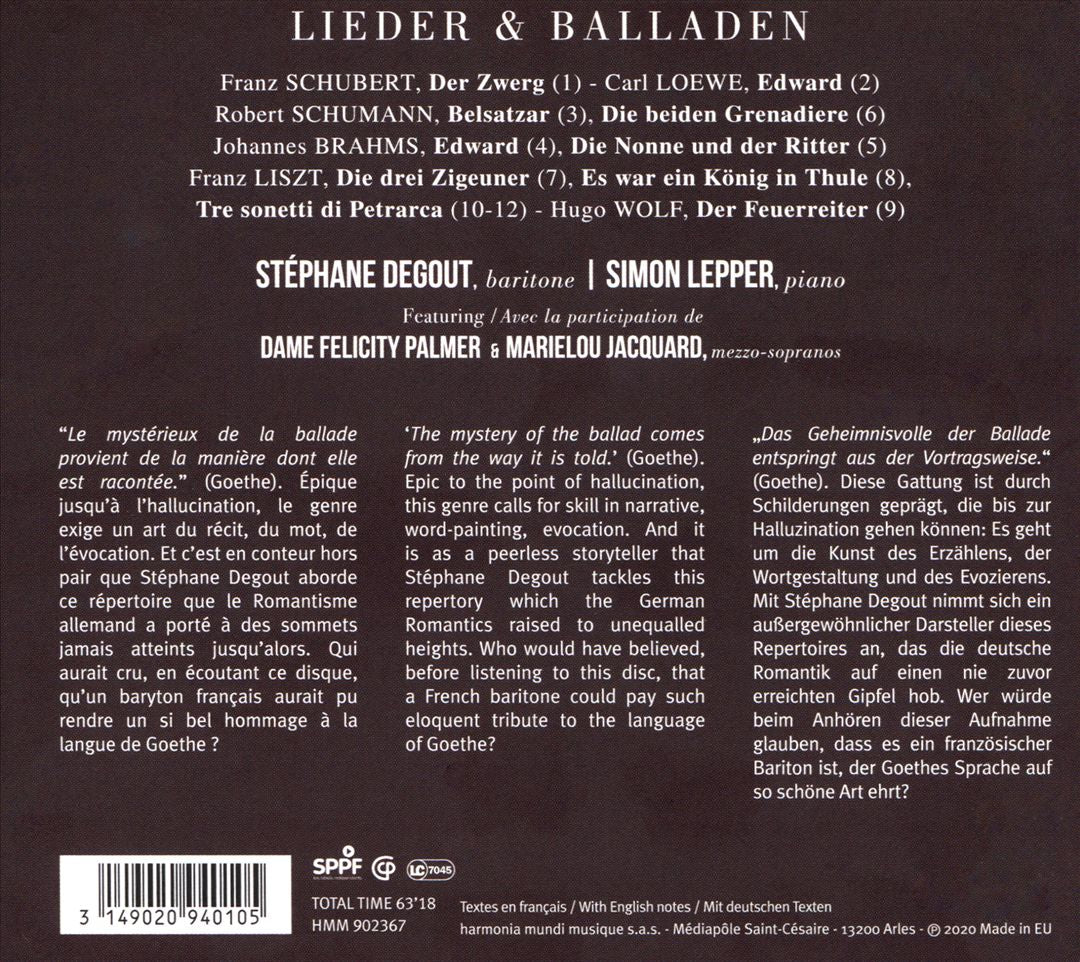 Epic: Lieder & Balladen cover art