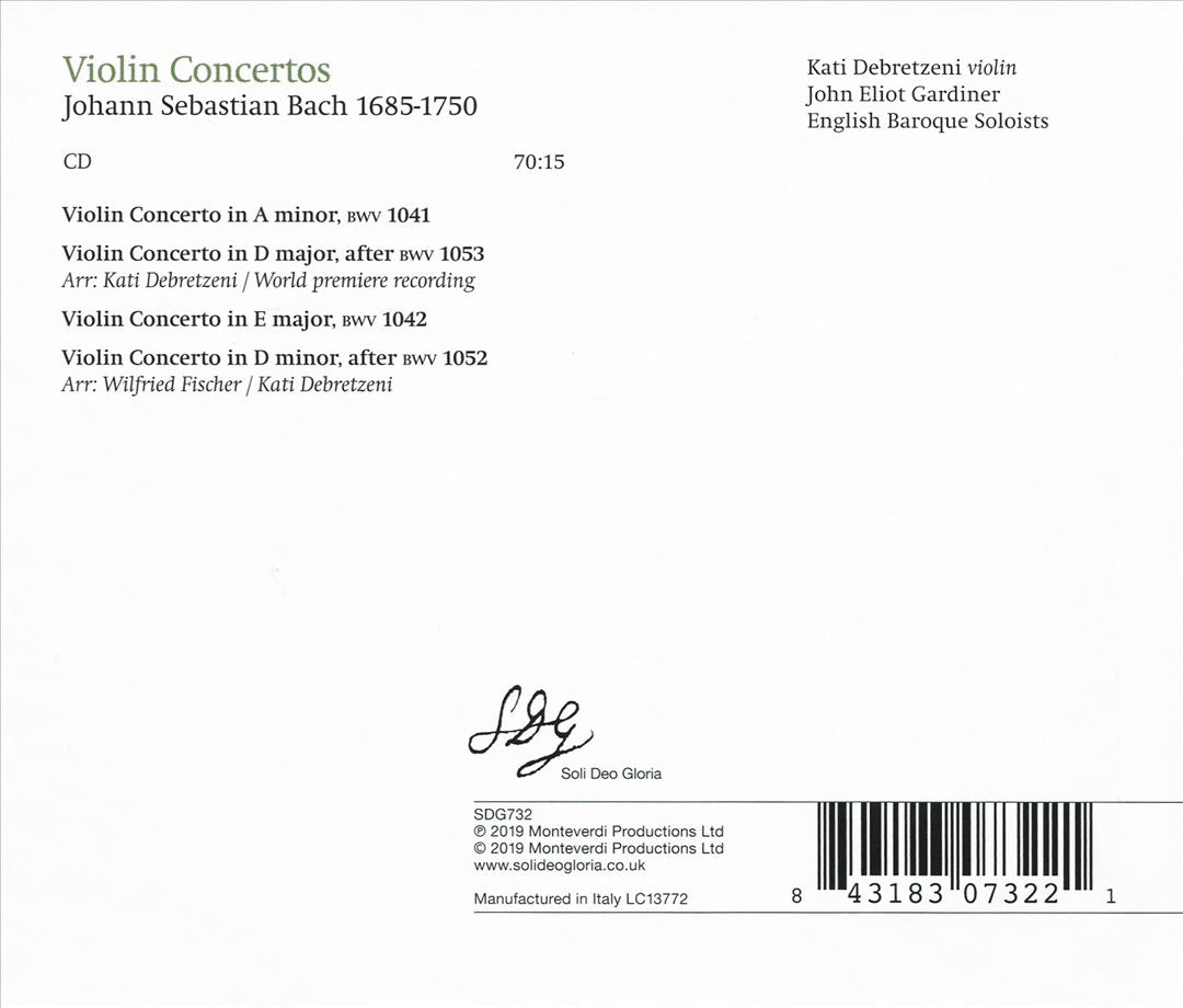 Bach: Violin Concertos cover art