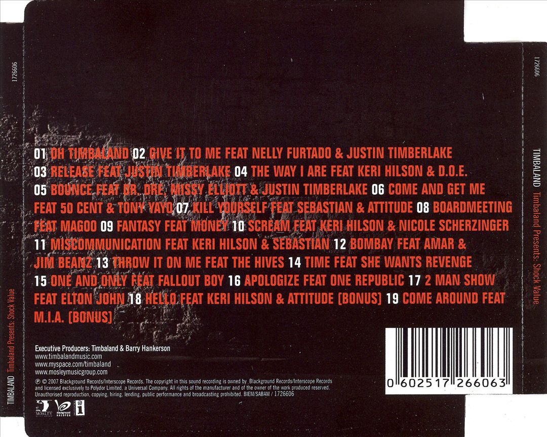 Timbaland Presents Shock Value [Bonus Tracks] cover art