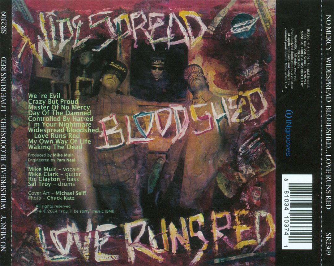 Widespread Bloodshed...Love Runs Red cover art