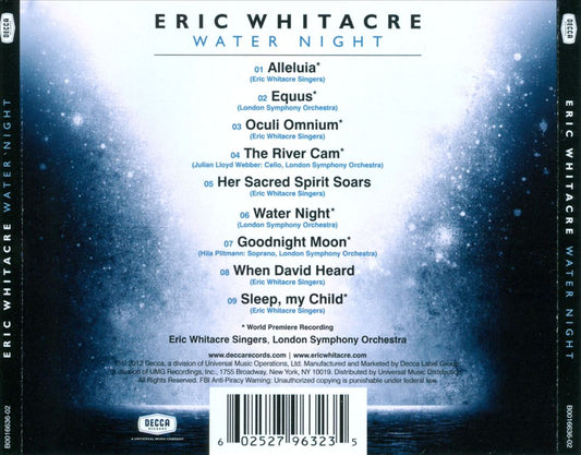 Eric Whitacre: Water Night cover art