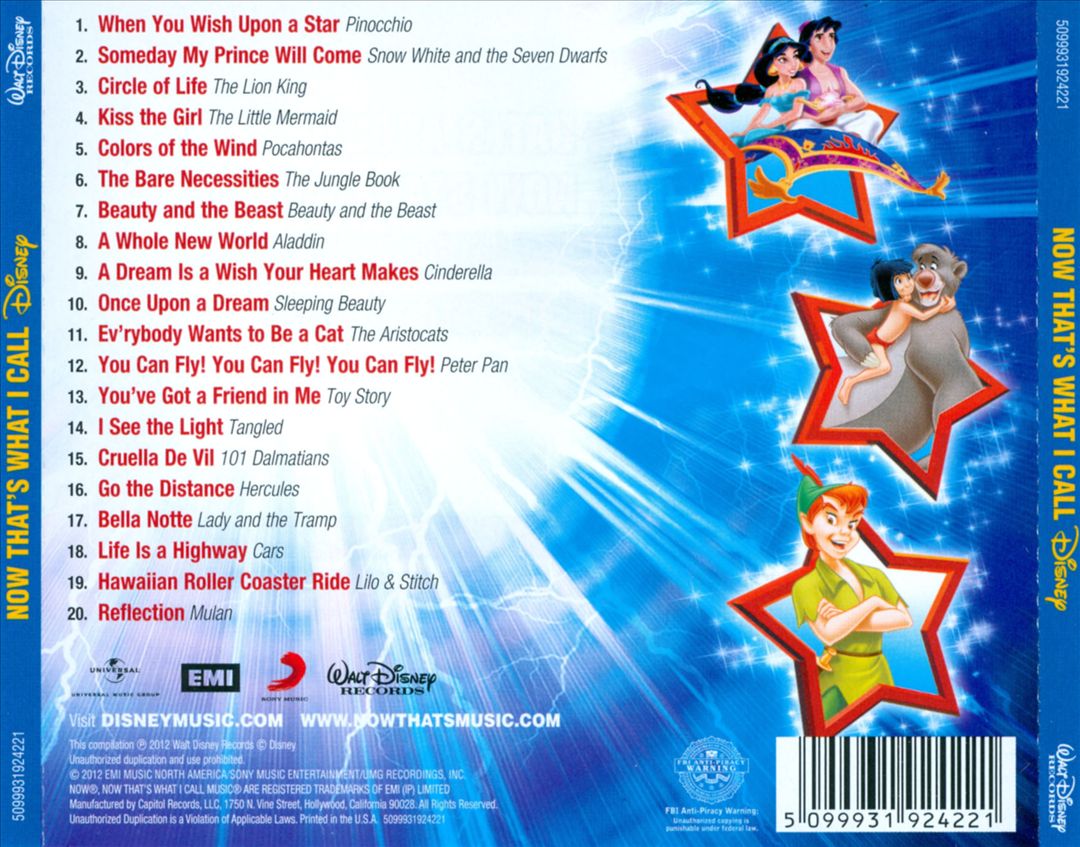 Now That's What I Call Disney, Vol. 1 cover art